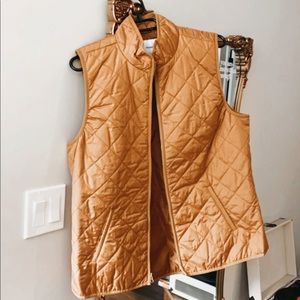 Mustard Fall Zip Up Vest